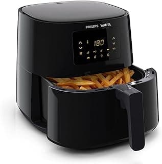 Philips Walita Preta Fritadeira Airfryer Essential XL Digital, 6.2L de capacidade, Garantia internacional de dois anos, 220V, 2000W (RI9270/91)