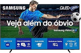 Samsung Vision AI TV 55" QLED Ultra 4K Q7F 2025, Pontos Quânticos, Processador com AI, Art Store, Alexa