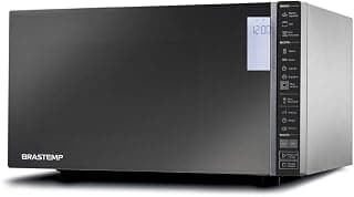 Micro-ondas Brastemp 32 Litros cor Inox Espelhado com Grill e Painel Integrado - BMG45AR 110V