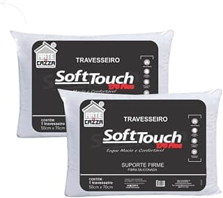 Kit Travesseiro 50x70cm Lavavel Anti ácaro 100% Fibra Siliconada Firme - 2 ou 4 Unidades (Kit 2 Unidade)