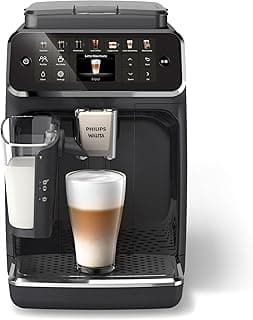Philips Walita Série 4400 Cafeteira Espresso Superautomática LatteGo, 12 Bebidas Quentes e Geladas, Sistema de Leite Fácil de Limpar, Tecnologia SilentBrew, Display Touch Intuitivo, 220V (EP4441/53)